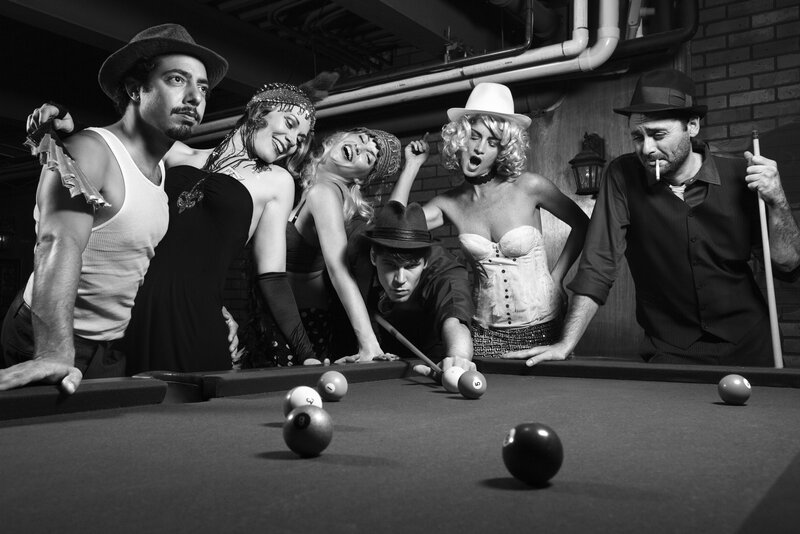 People at Pool Table