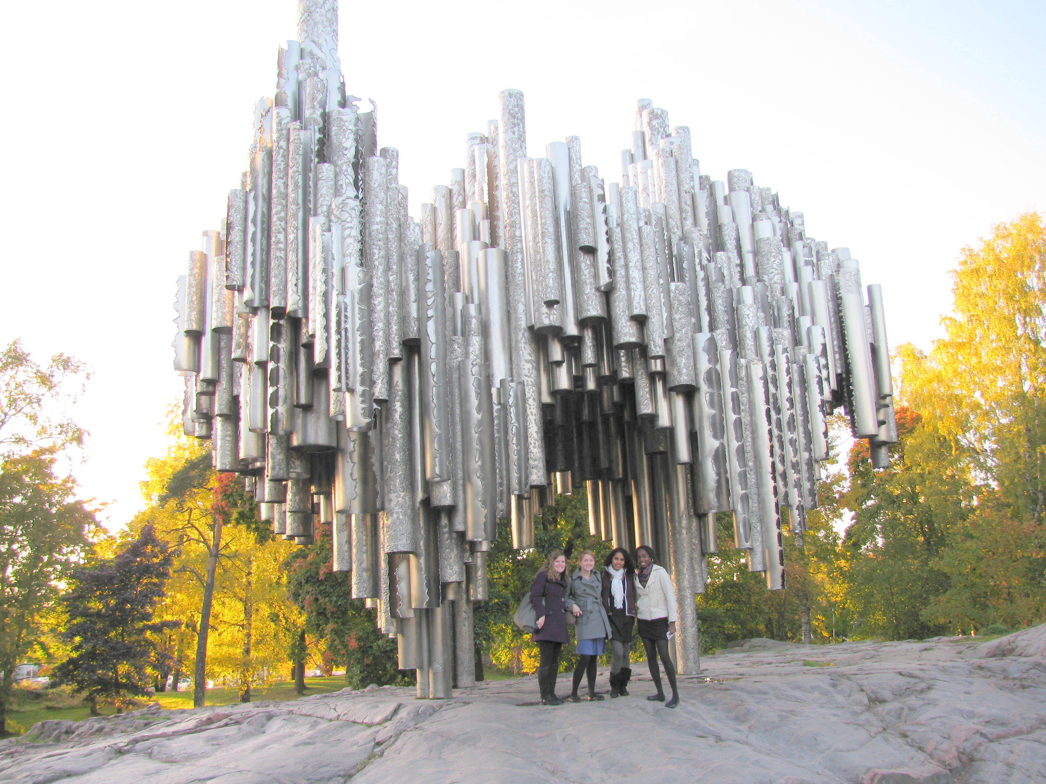 People at Sibelius Monument