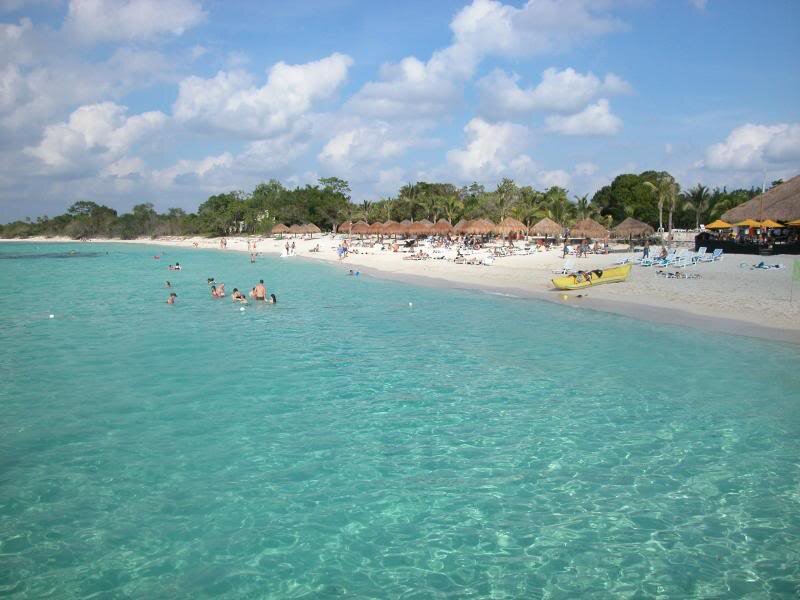 People at Tropical Beach — Blue, Relaxed, Afternoon