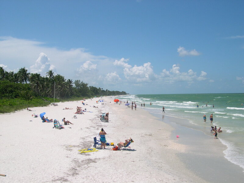 People at Tropical Beach