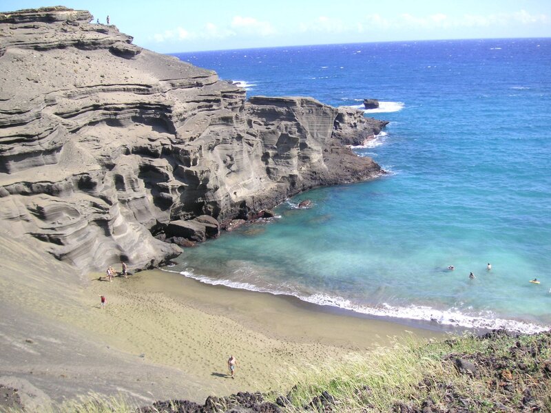People at Volcanic Beach