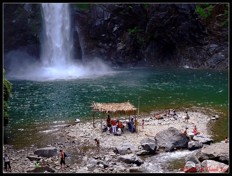 People at Waterfall