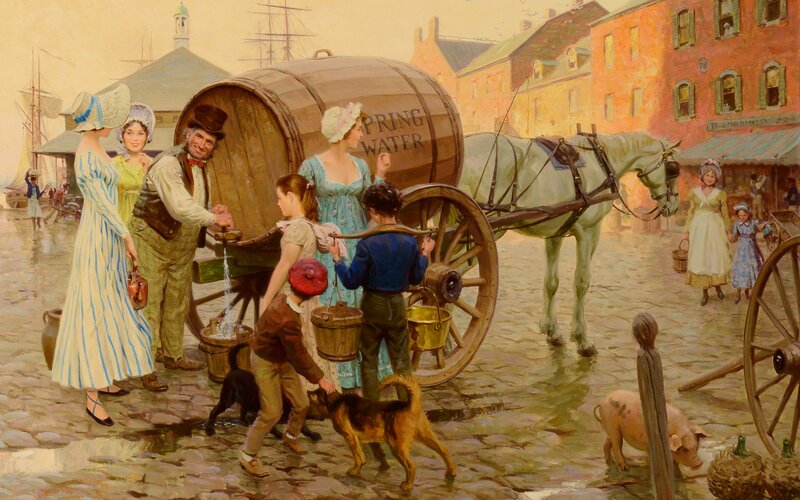 People Buying Spring Water