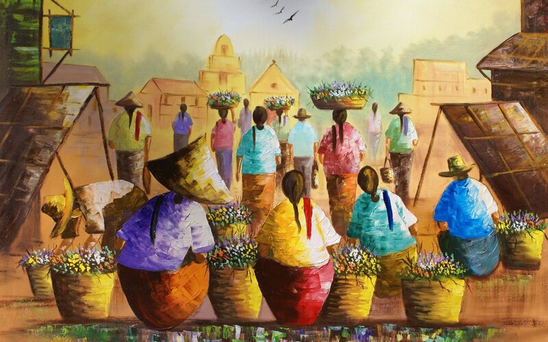 People Carrying Baskets