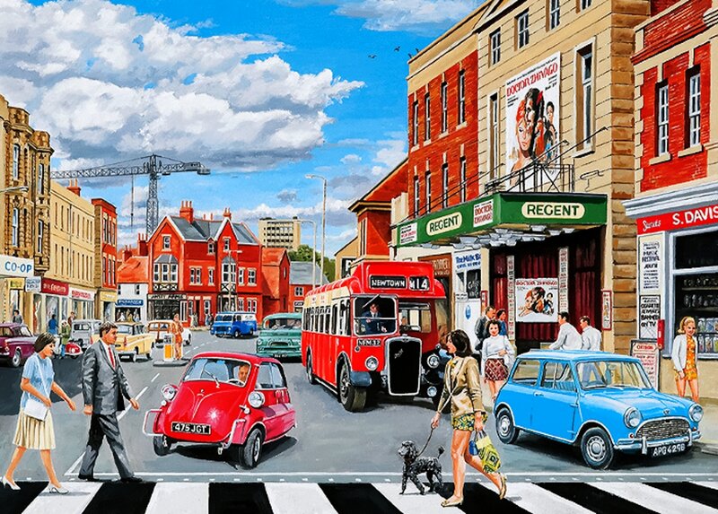 People Crossing Street — Red