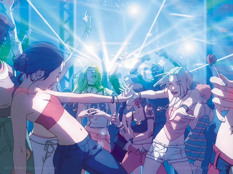 People dancing at a concert