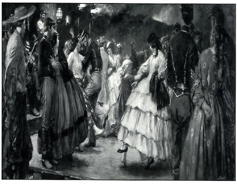 People Dancing at Night — Black