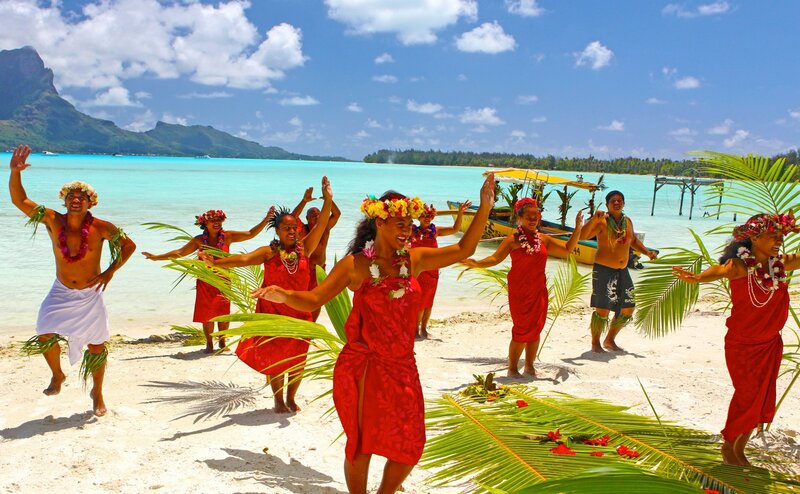 People Dancing on Beach