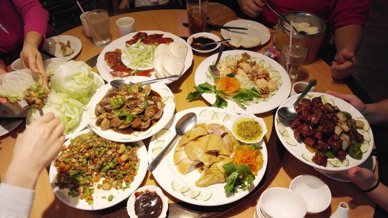 People Eating Chinese Food