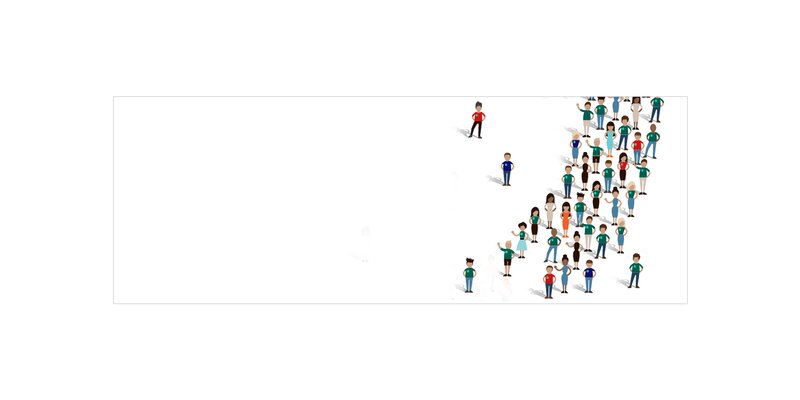 People Forming a Number