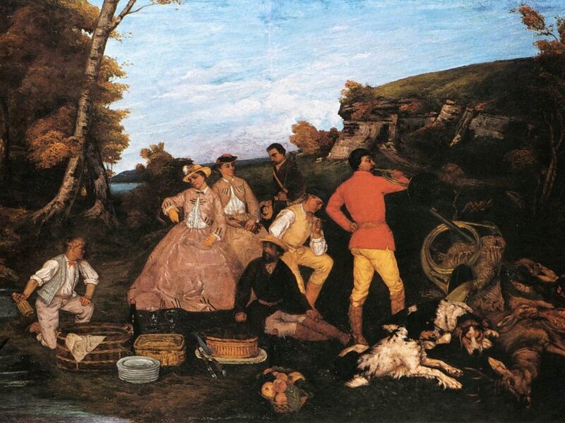 People Having Picnic — Brown