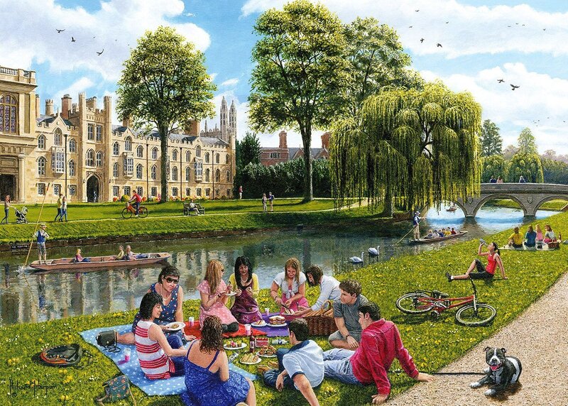 People Having Picnic — Green, Peaceful, Afternoon