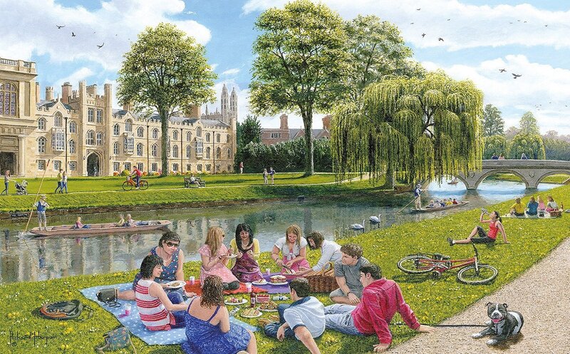 People Having Picnic — Green, Peaceful