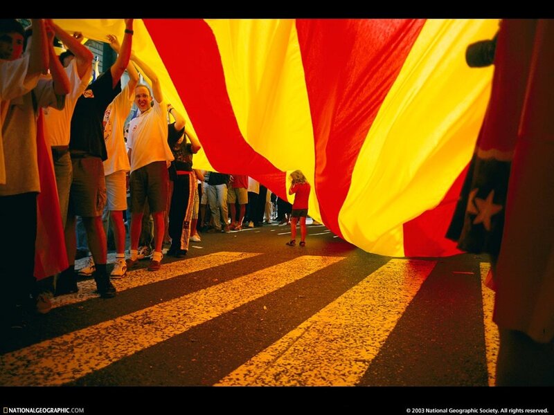 People Holding Flag