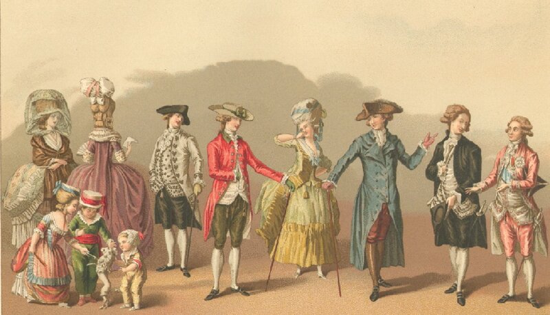 People in 18th-century Clothing