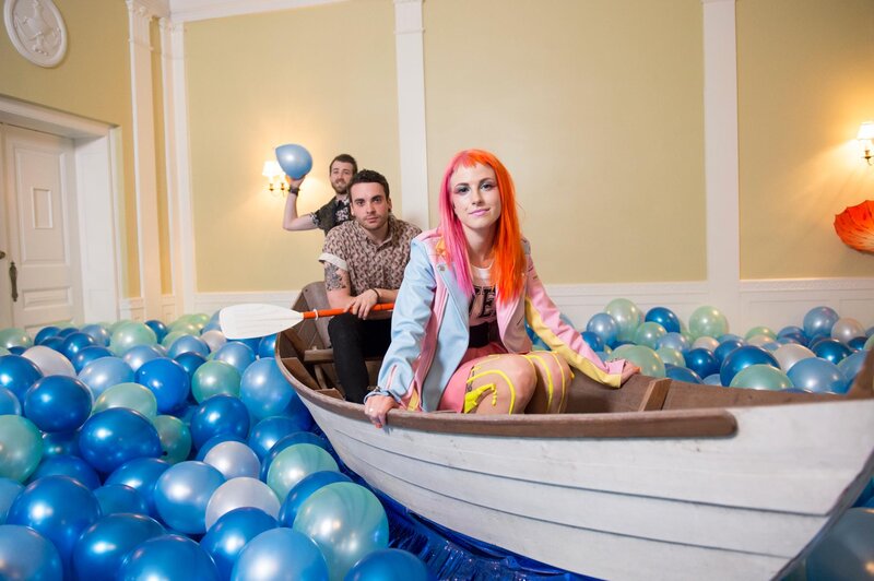 People in a Boat — Blue