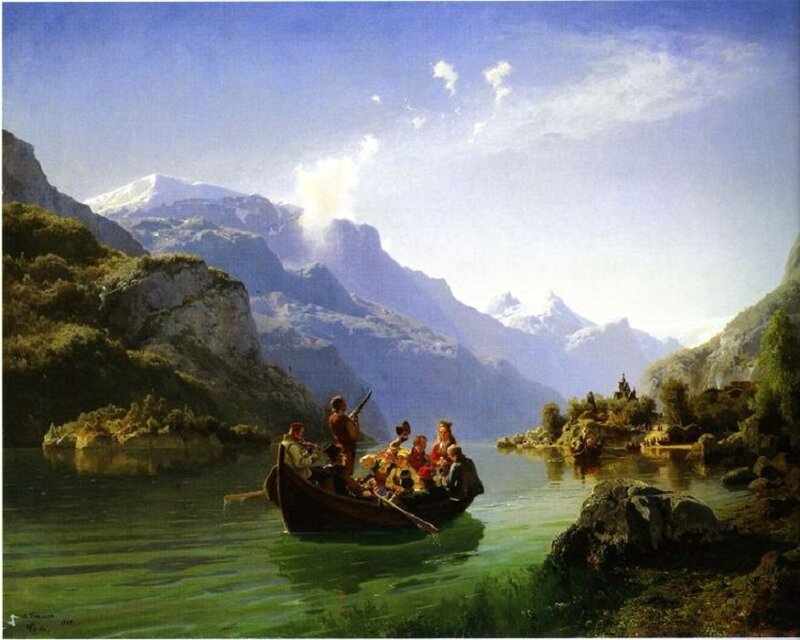 People in a Boat — Green, Serene