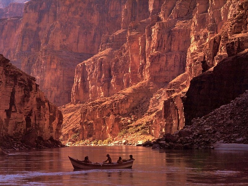 People in a Boat — Red