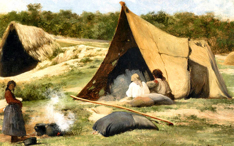 People in a Camp