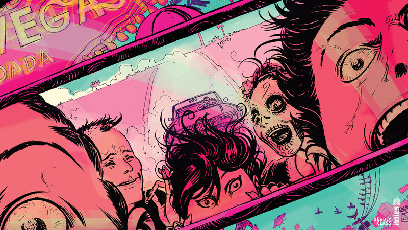 People in a Car — Pink