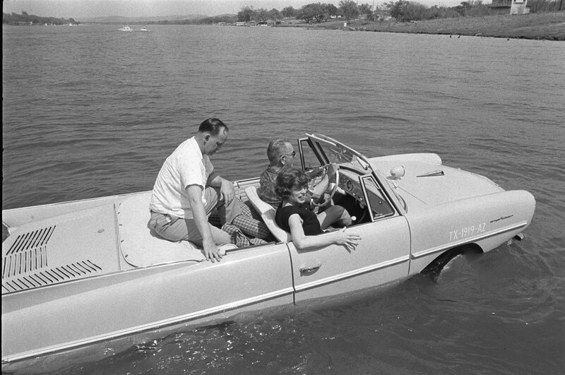 People in a carboat on water