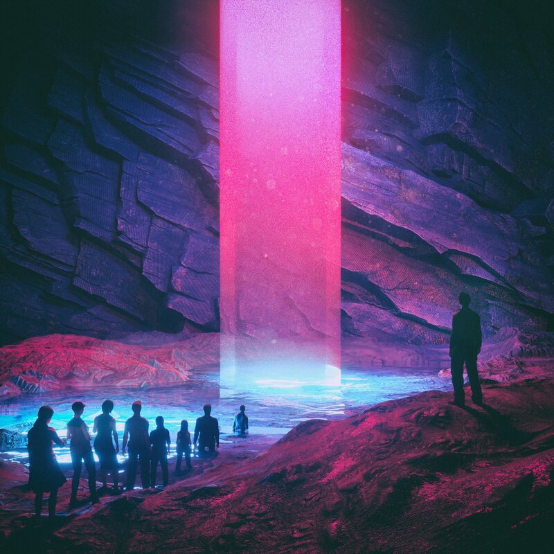 People in a Cave — Pink