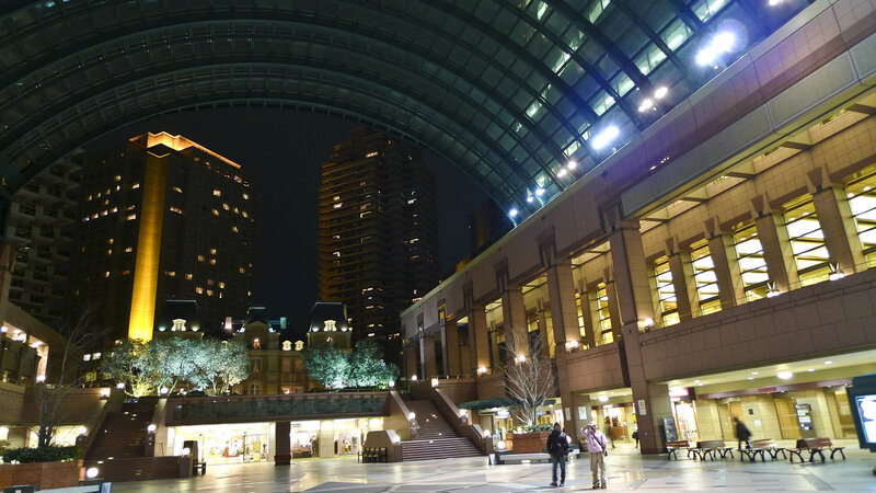 People in a City Plaza