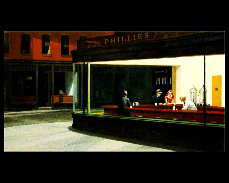 People in a Diner — Yellow, Nocturnal