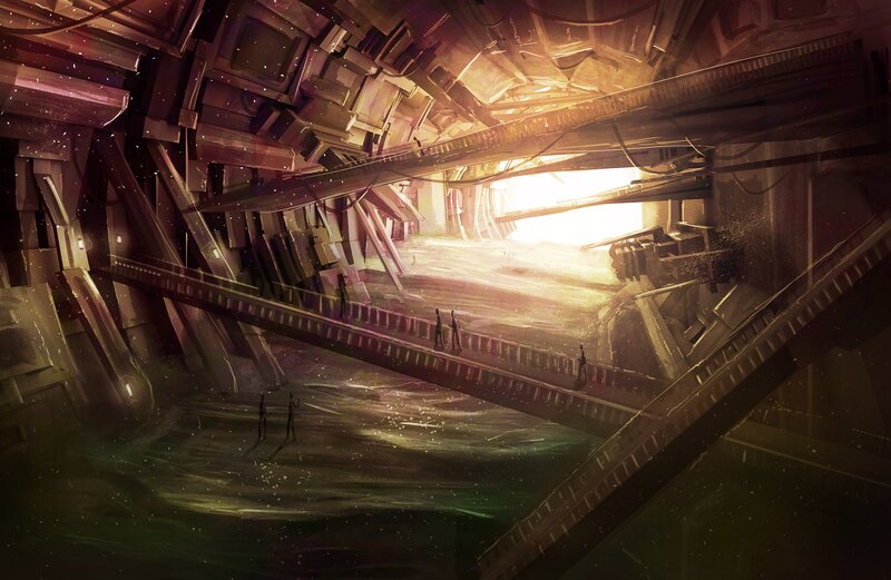 People in a Large Structure