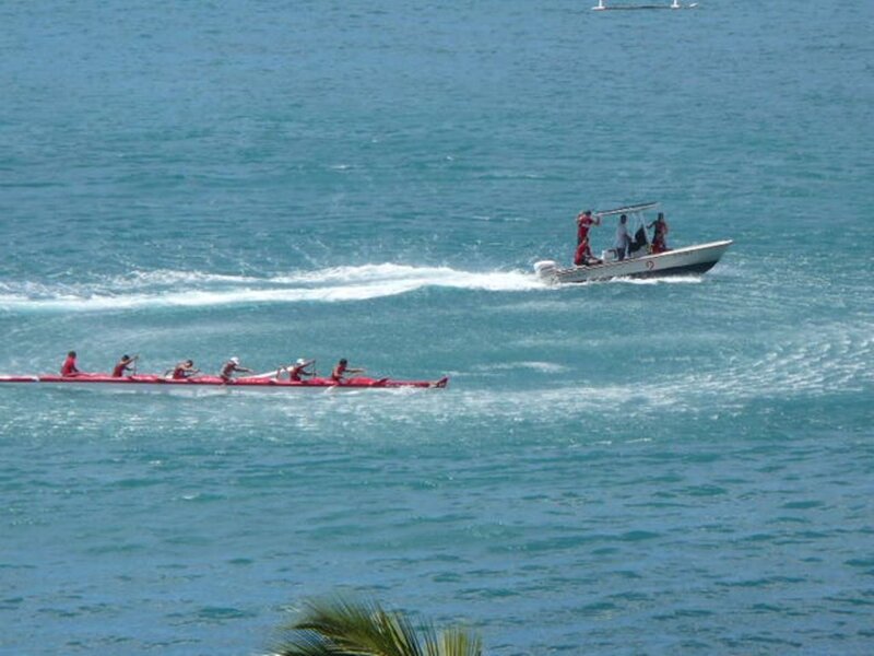 People in a Longboat