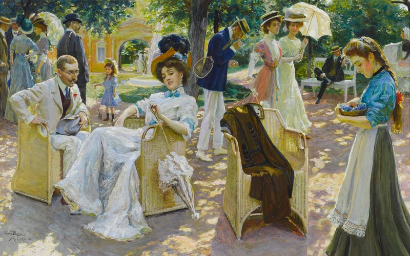 People in a Park — Green, Relaxed