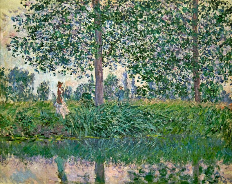 People in a Park Landscape