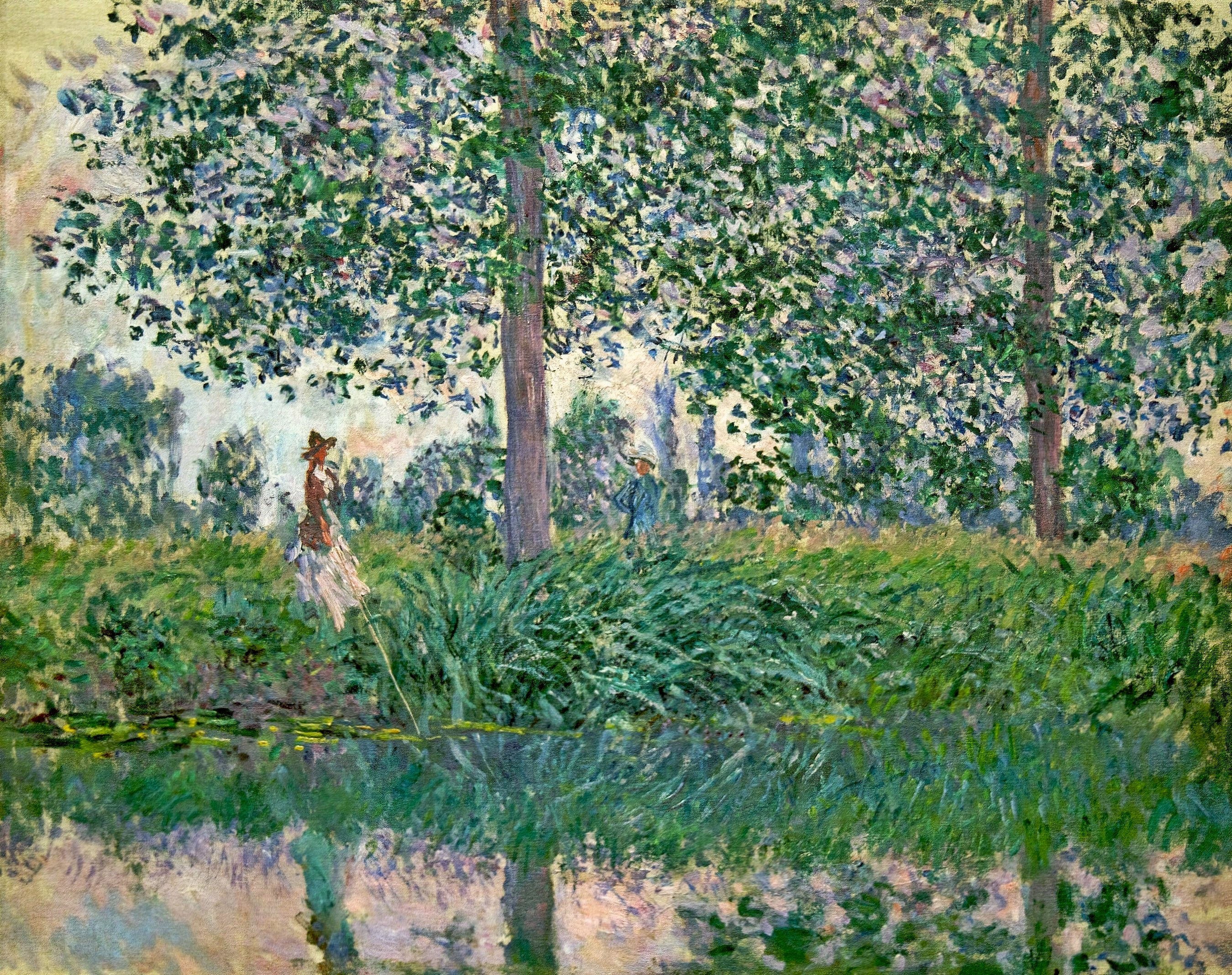 People in a Park Landscape
