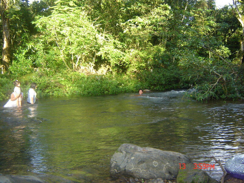 People in a River