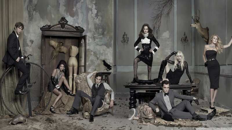 People in a Staged Scene