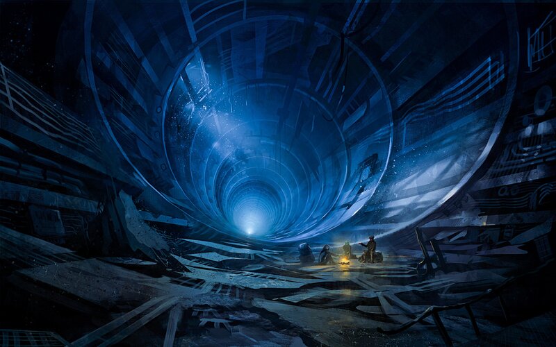 People in a Tunnel