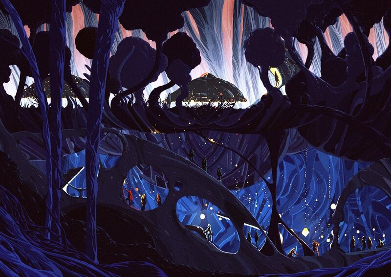 People in Alien Forest