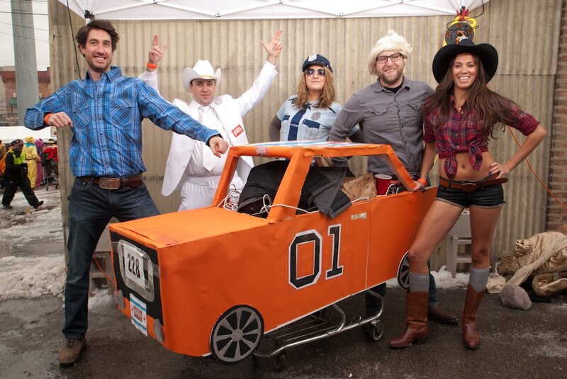 People in Car Costume