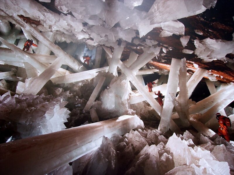 People in Crystal Cave