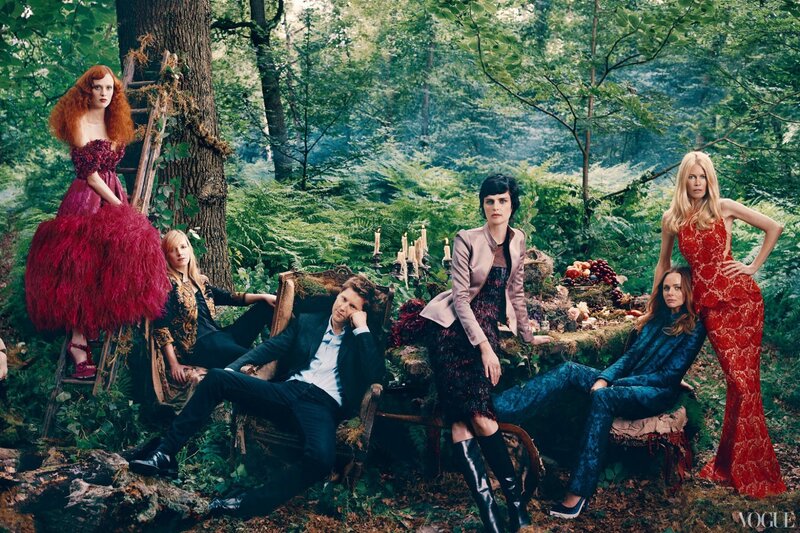 People in Forest Setting