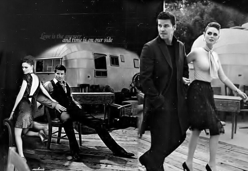 People in Front of Trailer