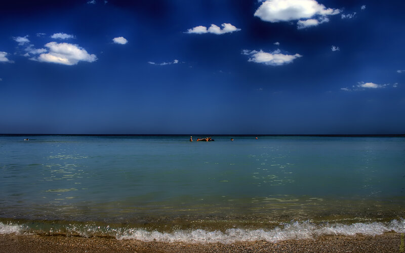 People in Inflatable Boat