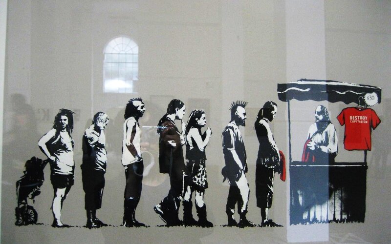 People in Line at Stall