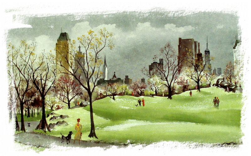 People in Park — Green, Calm