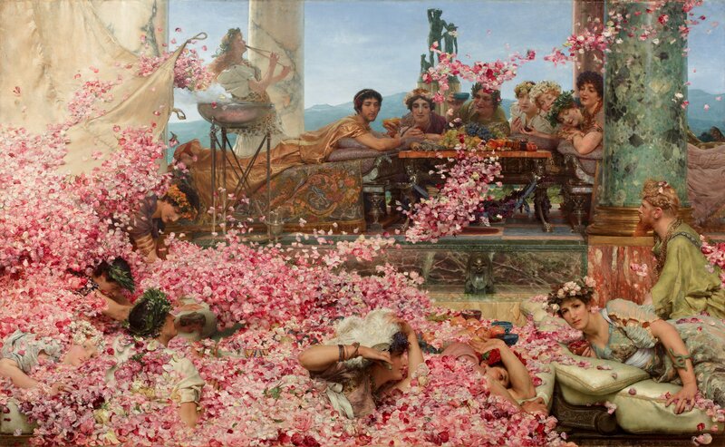 People in Rose Petals — Pink