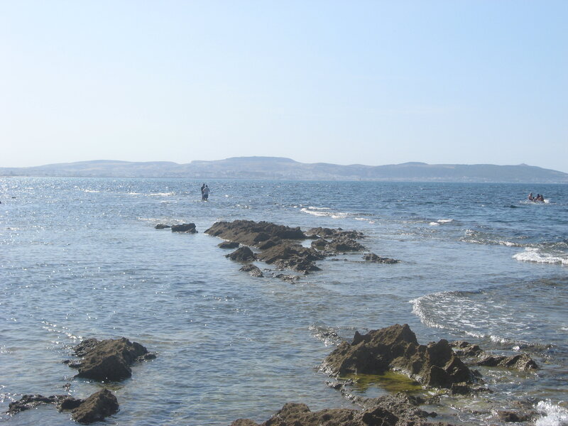 People in Shallow Water — Blue