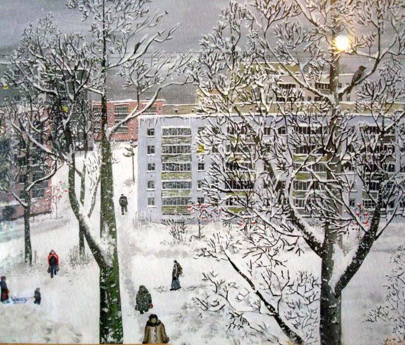 People in Snowy City