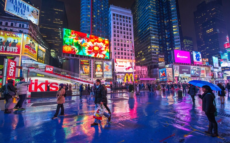 People in Times Square