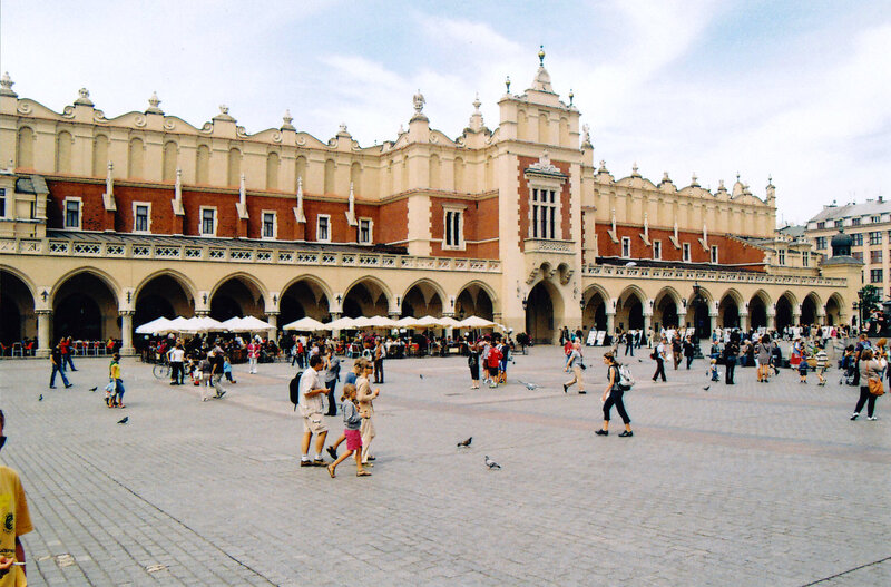 People in Town Square — Beige