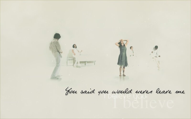people in white room with text
